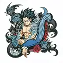 fairy tail anime tattoo design idea