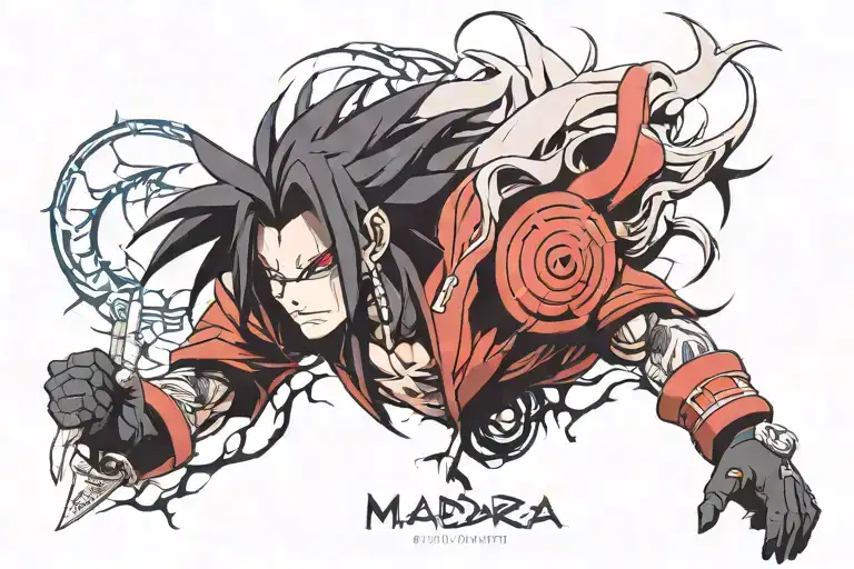 Madara Uchiha tattoo design idea