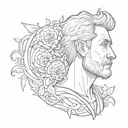 anxiety, overthinking, dad memorial tattoo design idea