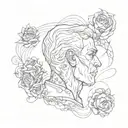 anxiety, overthinking, dad memorial tattoo design idea