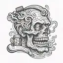 anxiety, overthinking, dad memorial tattoo design idea