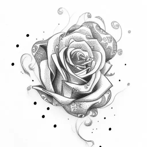 gun with roses tattoo design idea
