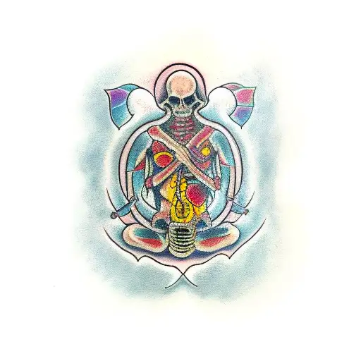 Nirvana in utero siluete tattoo design idea