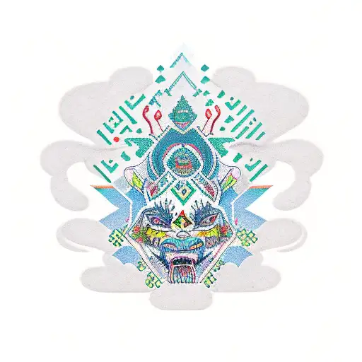 Hmong mental health nature tattoo design idea