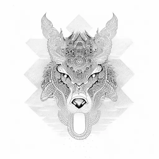 Hmong mental health tattoo design idea