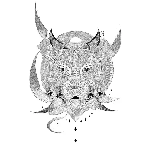 Hmong mental health tattoo design idea