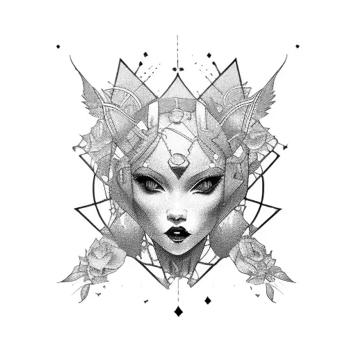 prostitute tattoo design idea