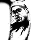 kid cudi tattoo design idea