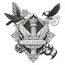 Incorporate symbols representing faith and fatherhood with the names of your sons, Lincoln, Bennett, and Nolan tattoo design idea