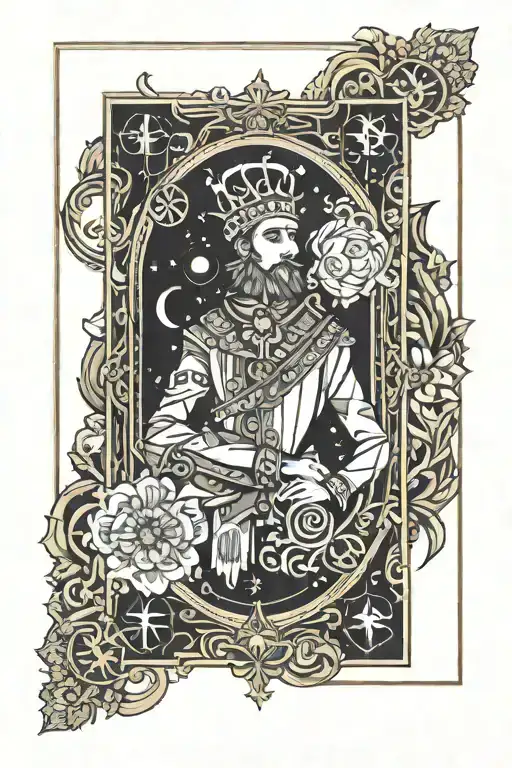 The fool tarot card  tattoo design idea