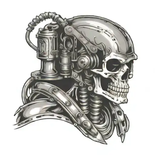 skeleton welder  tattoo design idea