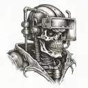 skeleton welder  tattoo design idea