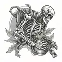 skeleton welding  tattoo design idea