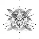 Aquarius Sagittarius Gemini glyph  tattoo design idea