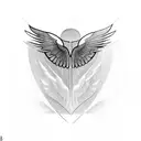 Wings Chest tattoo design idea