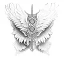 Wings Chest tattoo design idea
