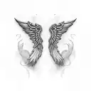 Wings Chest tattoo design idea