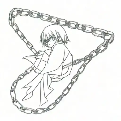 chain of kurapika tattoo design idea