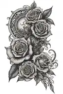 today tomorrow forever tattoo design idea