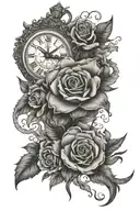 today tomorrow forever tattoo design idea