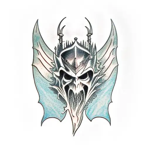 nazgul lord of the rings tattoo design idea