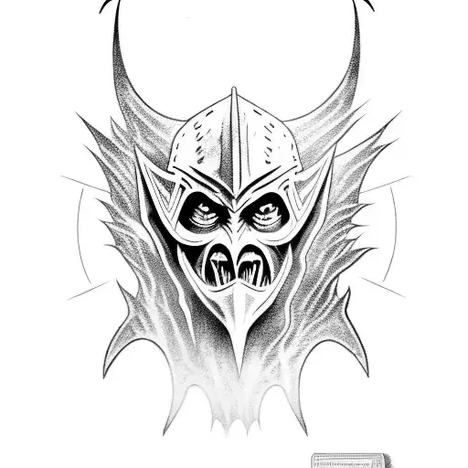 nazgul lord of the rings tattoo design idea