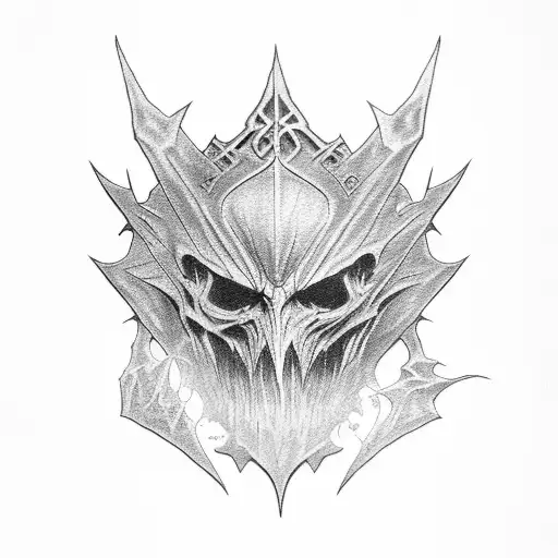 nazgul lord of the rings tattoo design idea