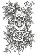 gothic romantic traditional tattoo tattoo design idea