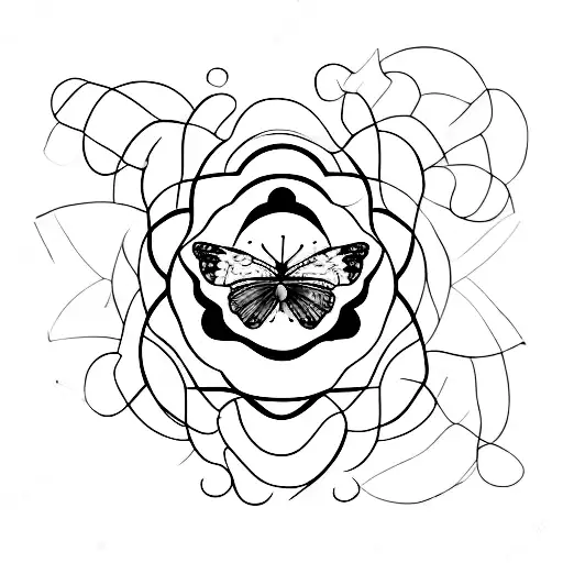 7 butterflies in the color, red, orange, yellow, green, blue, indigo, violet tattoo design idea