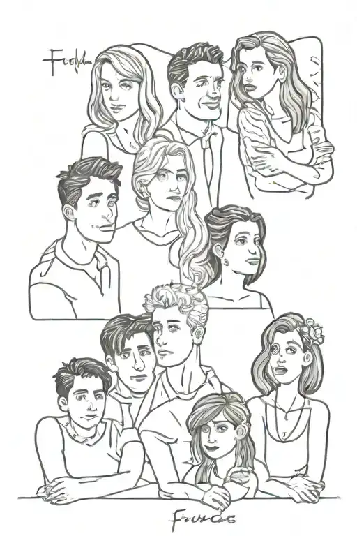 Friends tv show tattoo design tattoo design idea