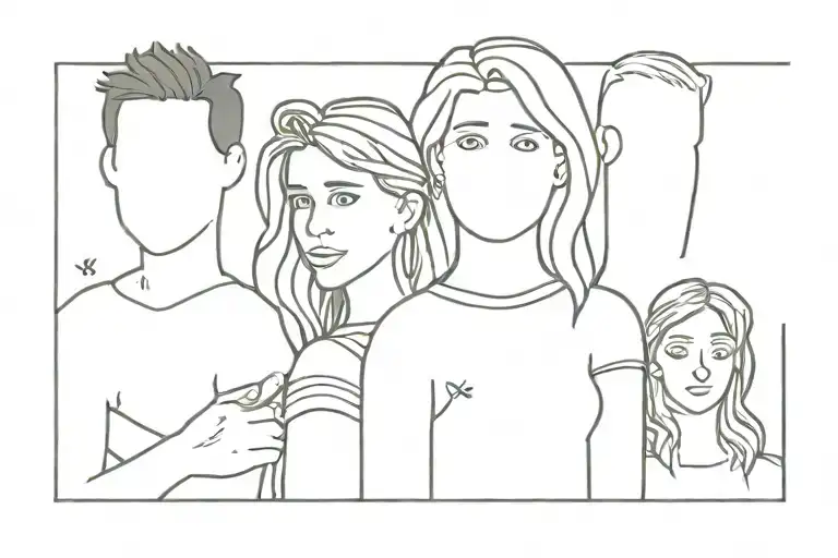 friends tv show tattoo design featuring tattoo design idea