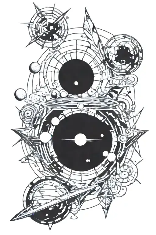 tattoo that uses references from Interstellar  tattoo design idea