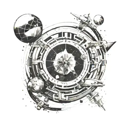 Interstellar movie poster tattoo design idea