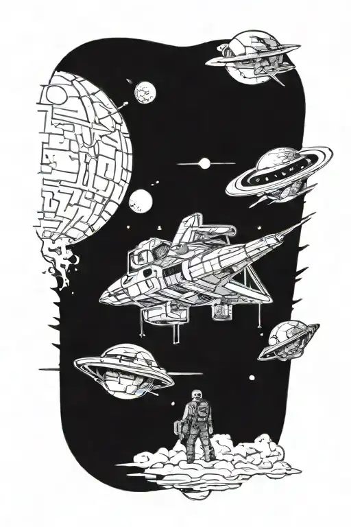 Interstellar movie poster tattoo design idea