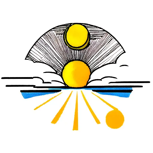 lua e o sol tattoo design idea