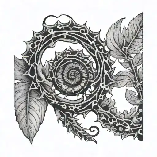 January September fiddlehead fern   tattoo design idea