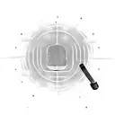 A microphone intertwined with sound waves, representing your career in the radio industry tattoo design idea