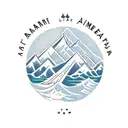 landscapes with mountains and ocean in reference to Latin America tattoo design idea