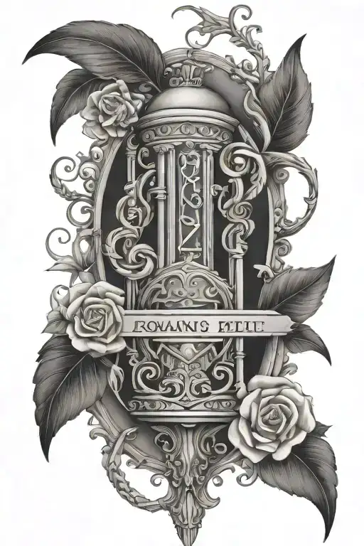 Romans 12:19 tattoo design idea