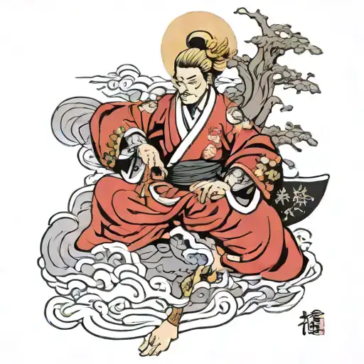 rengoku kyojuro 9th posture tattoo design idea