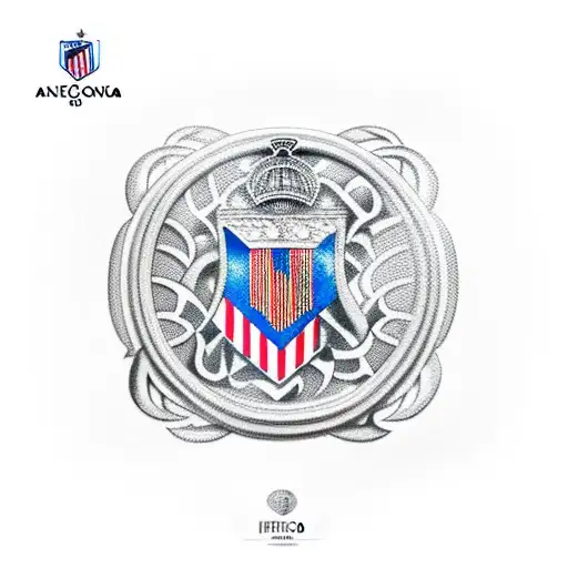 Atletico de madrid tattoo design idea