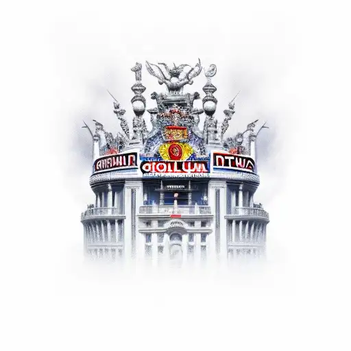 God neptuno in vicente Calderon Stadium tattoo design idea