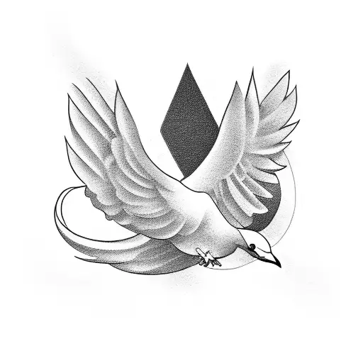 dove outline tattoo meaning
