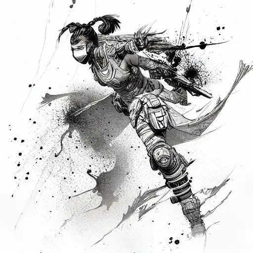 apex legends wraith tattoo design idea