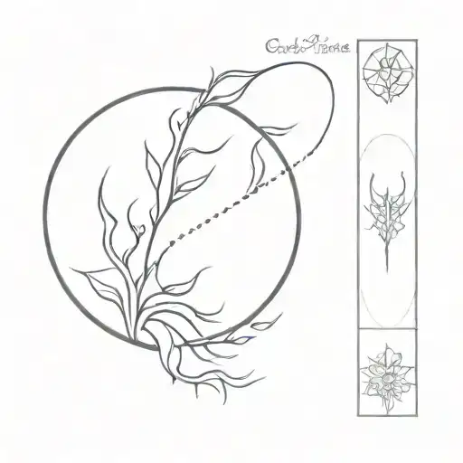 celestial spine tattoo tattoo design idea