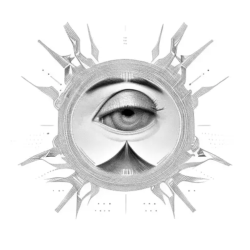 Big brother is watching you tattoo design idea