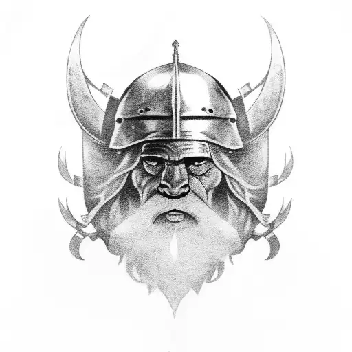 viking themed tattoo for fallen police officer tribute  tattoo design idea