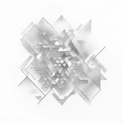 gradient of color tattoo design idea