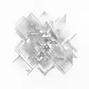 gradient of color tattoo design idea