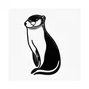 fluide icon otter tattoo design idea
